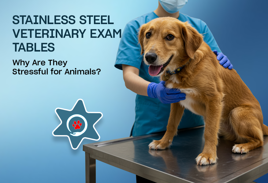 Why Are Stainless Steel Veterinary Exam Tables Stressful for Animals?